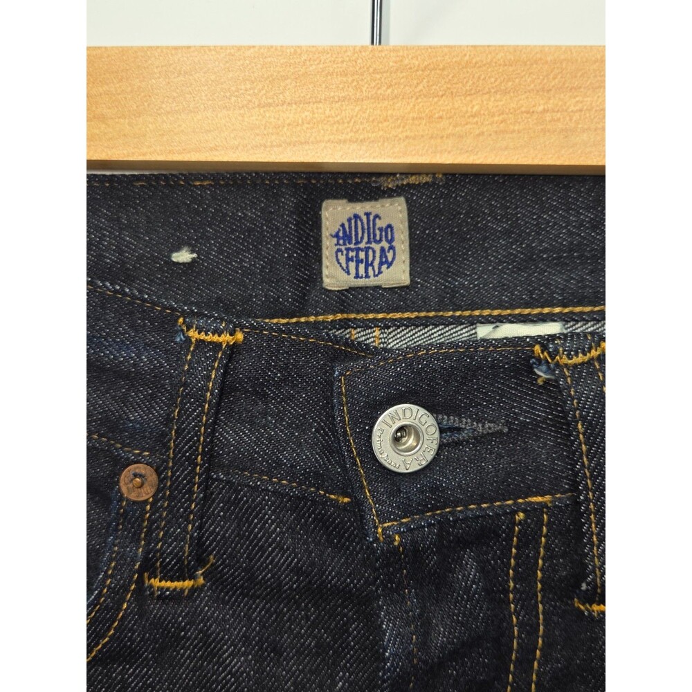 Indigofera Buck No 9 Jeans Raw Selvedge Denim 14oz Japanese Tapered 32x30 - Picture 5 of 5